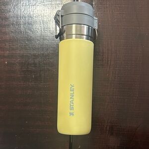 Stanley Yellow Stainless Steel Travel Bottle with Gray Lid